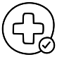 parcel delivery pharmacy icon
